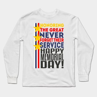 Happy Memorial Day Long Sleeve T-Shirt